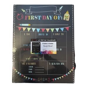 Craftgear First Day Chalkboard‎ Ready to Record 14 x 18 Inches